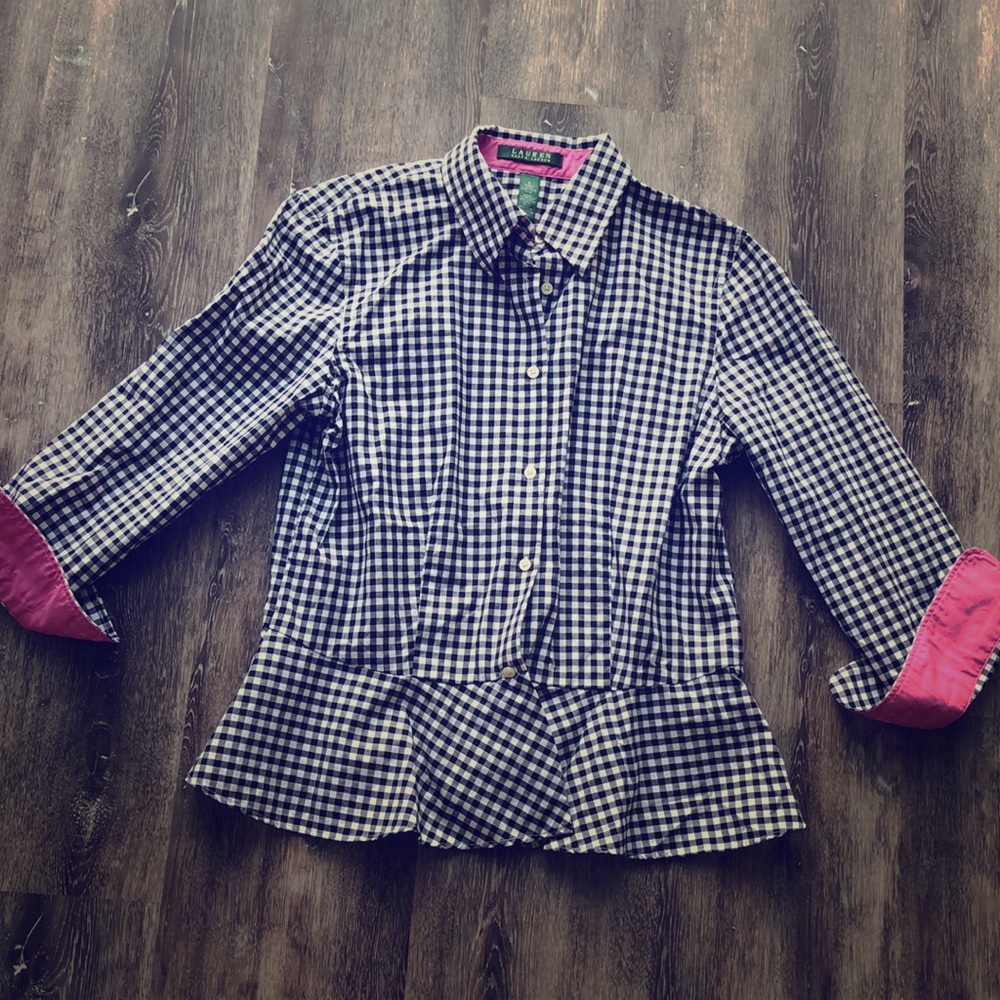 Ralph Lauren Checkered Blouse